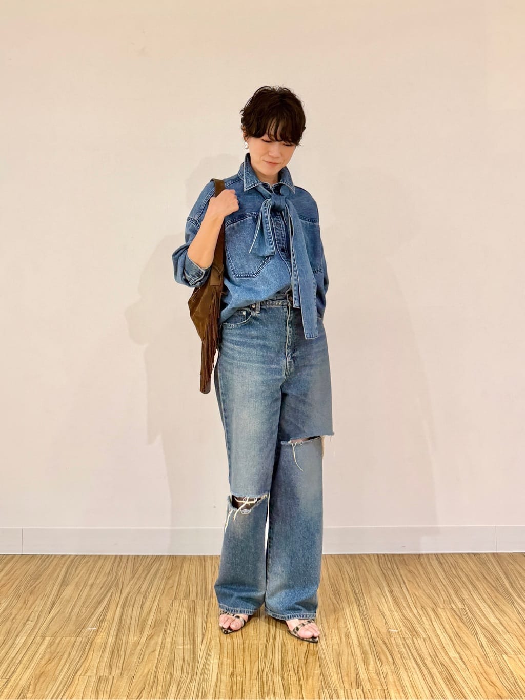 Whim Gazette | デニムボウタイシャツ | Rakuten Fashion(楽天
