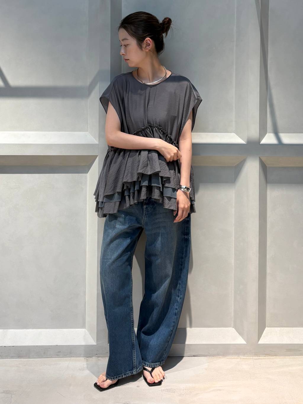 Curensology | シアーギャザーブラウス | Rakuten Fashion(楽天