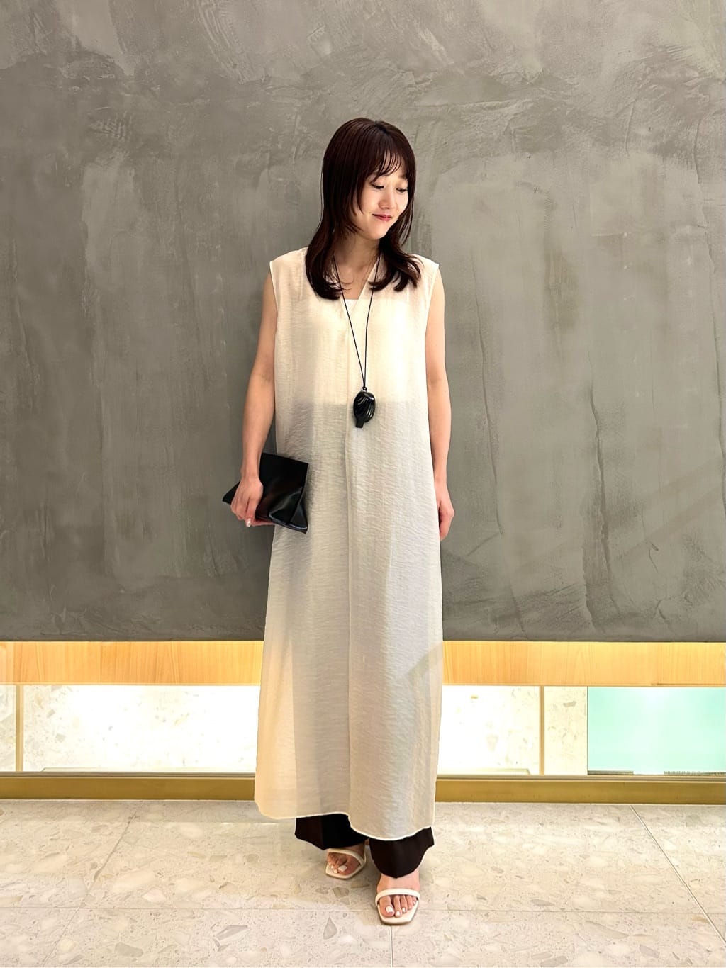 UNITED ARROWS | <conte>シアー Vネック ロングワンピース | Rakuten