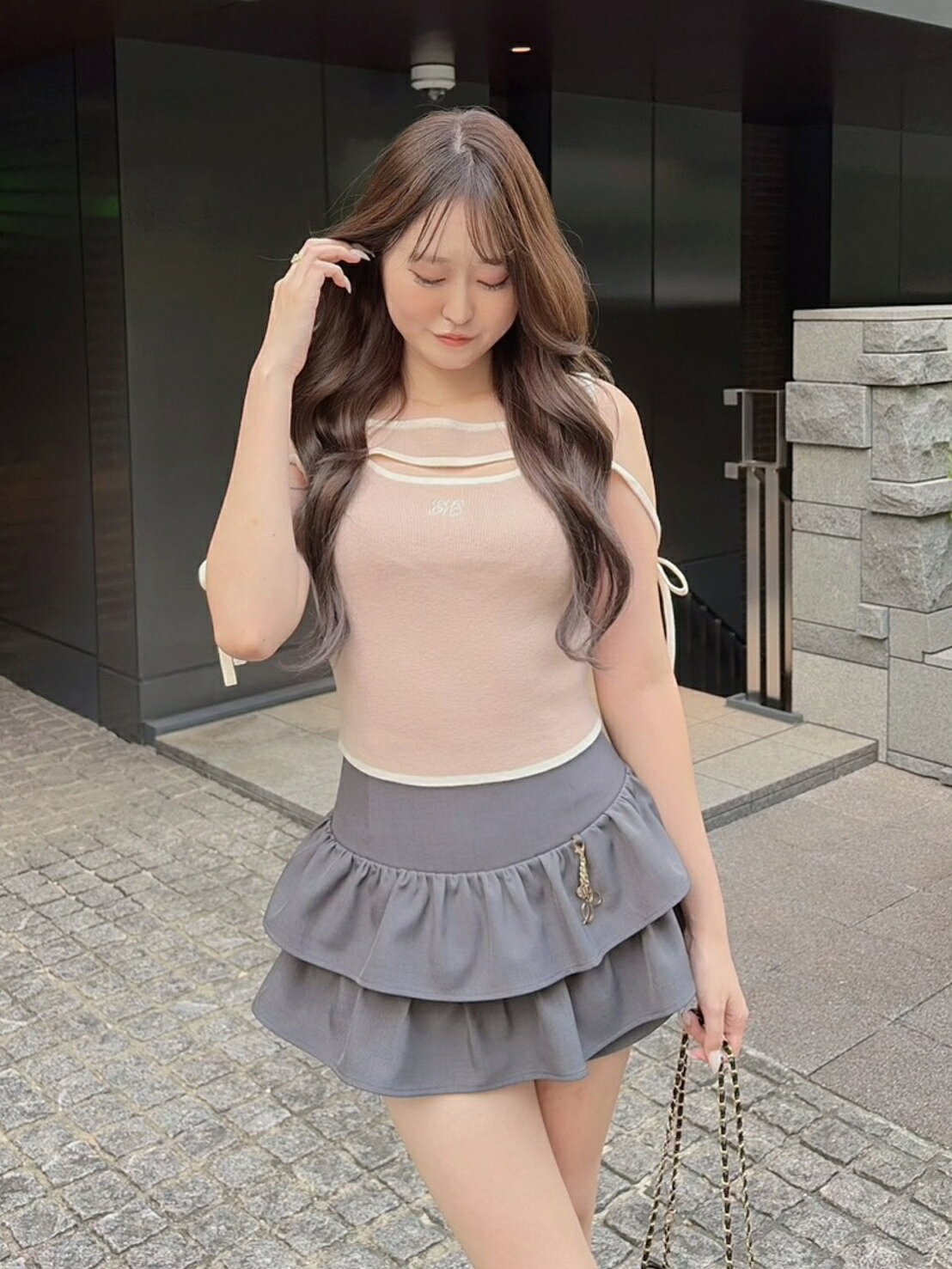 RETRO GIRL | フロントスリットニットタンク | Rakuten Fashion(楽天