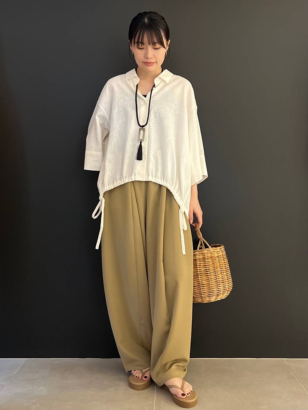 Curensology | リネンミックスドロストシャツ | Rakuten Fashion(楽天
