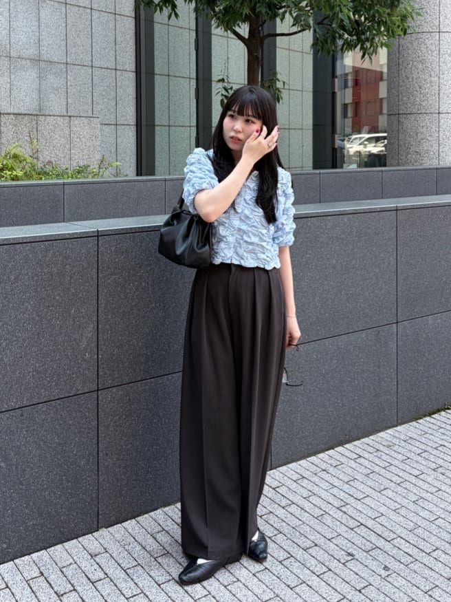 CAPRICIEUX LE'MAGE | ウェーブシャーリングブラウス | Rakuten