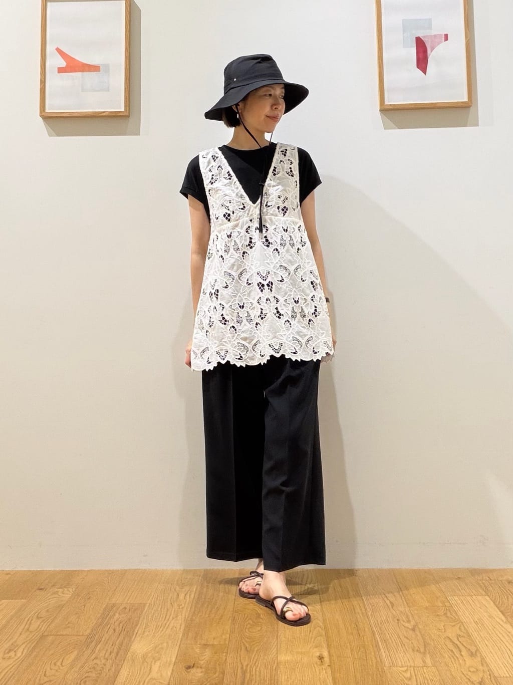 UNITED ARROWS green label relaxing | レース ノースリーブ ブラウス