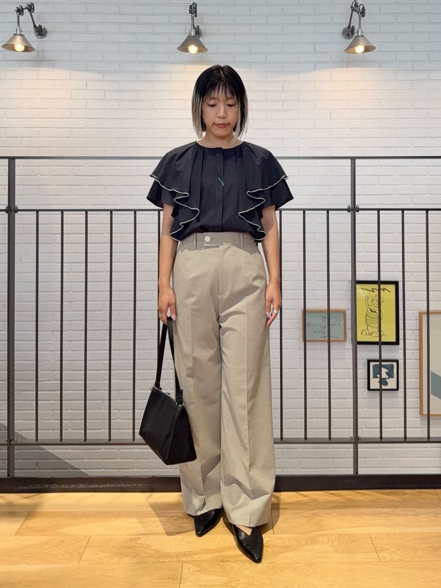 UNITED ARROWS green label relaxing | Breeze Cool ラッフル ブラウス