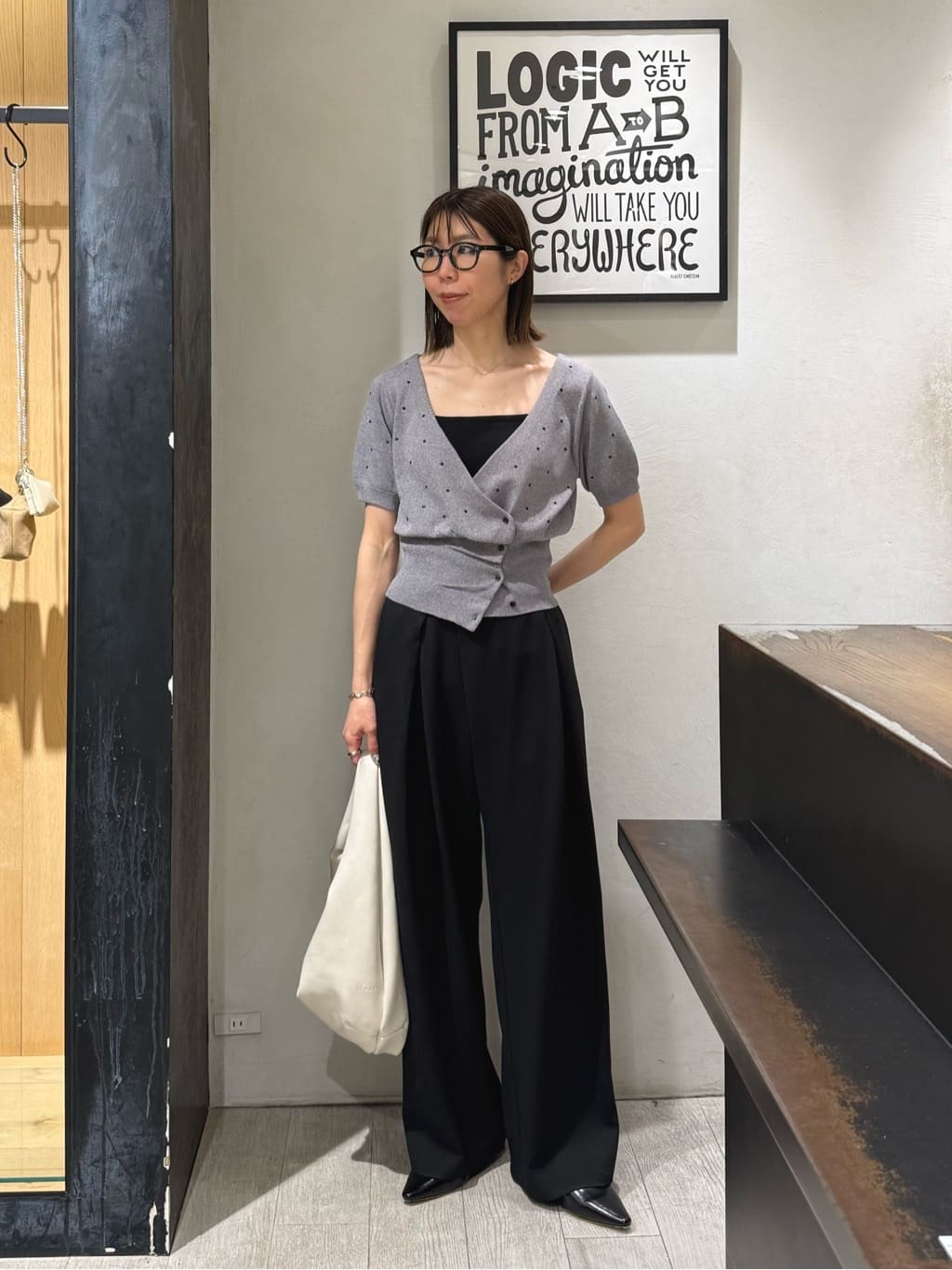 CAPRICIEUX LE'MAGE | ドットフリルボタンニット | Rakuten Fashion