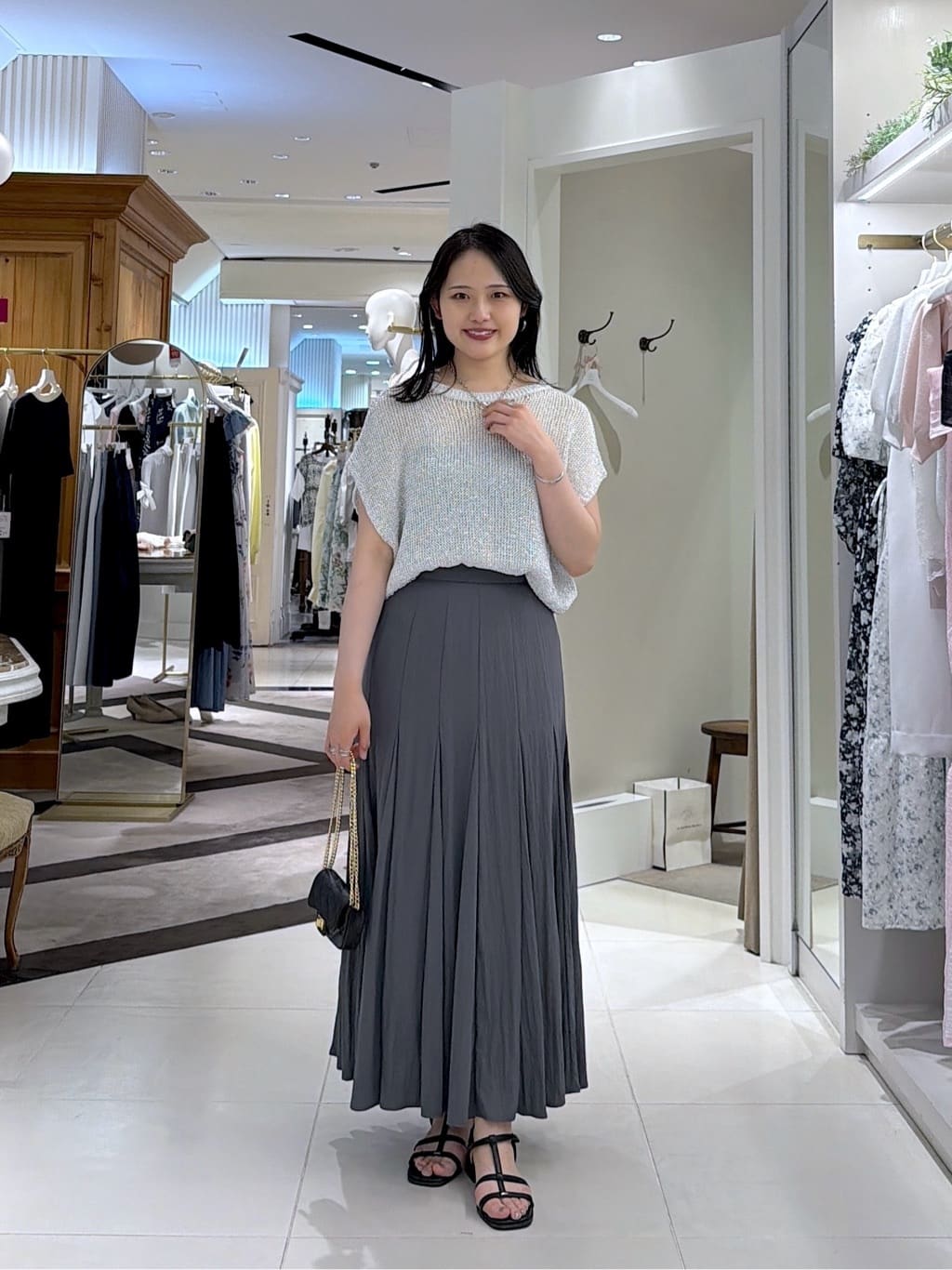 La boutique BonBon | 【涼しく夏映え・人気カラー再入荷!】ラメ天竺針