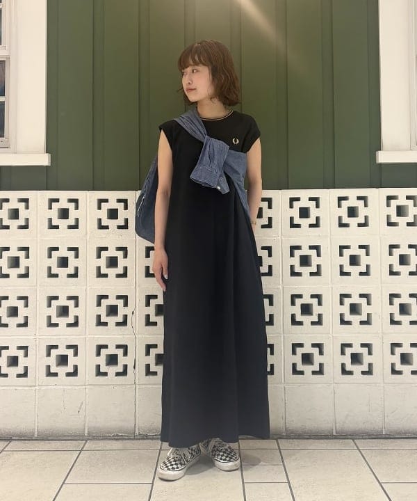 BEAMS WOMEN | 【別注】FRED PERRY / ティップド ピケ ドレス 【ロング
