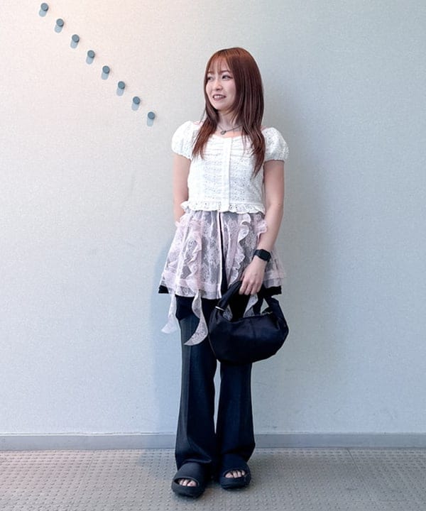 BEAMS WOMEN | 【8/6新規値下げ】レース パフスリーブ ビスチェ