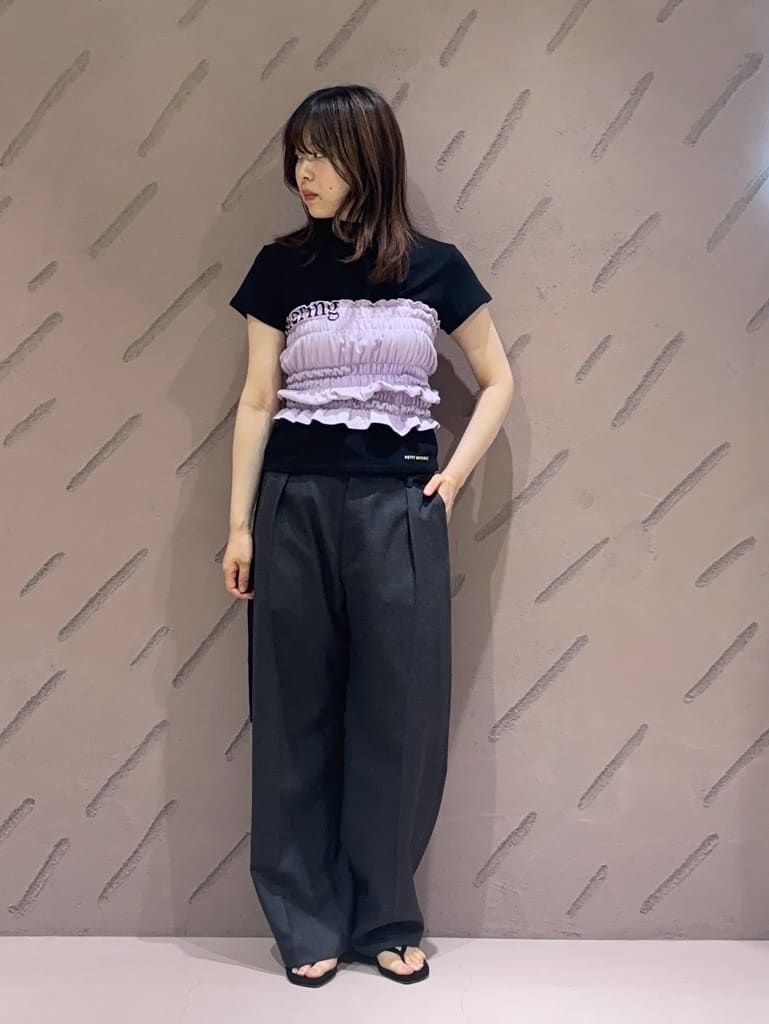 roku 6 beauty&youth アローズ プチバトー Tシャツ 別注】＜PETIT BATEAU for 6＞モックネック Tシャツ（Tシャツ