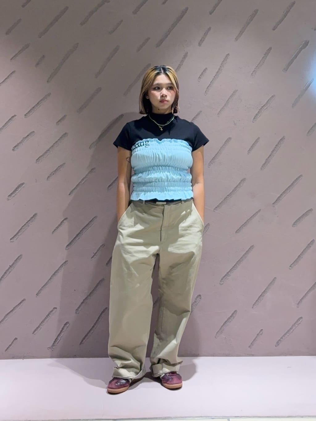 6 BEAUTY&YOUTH UNITED ARROWSコットンチノパンツ 6(ROKU) BEAUTY & YOUTH UNITED ARROWS◇24SS/コットンチノパンツ/XS