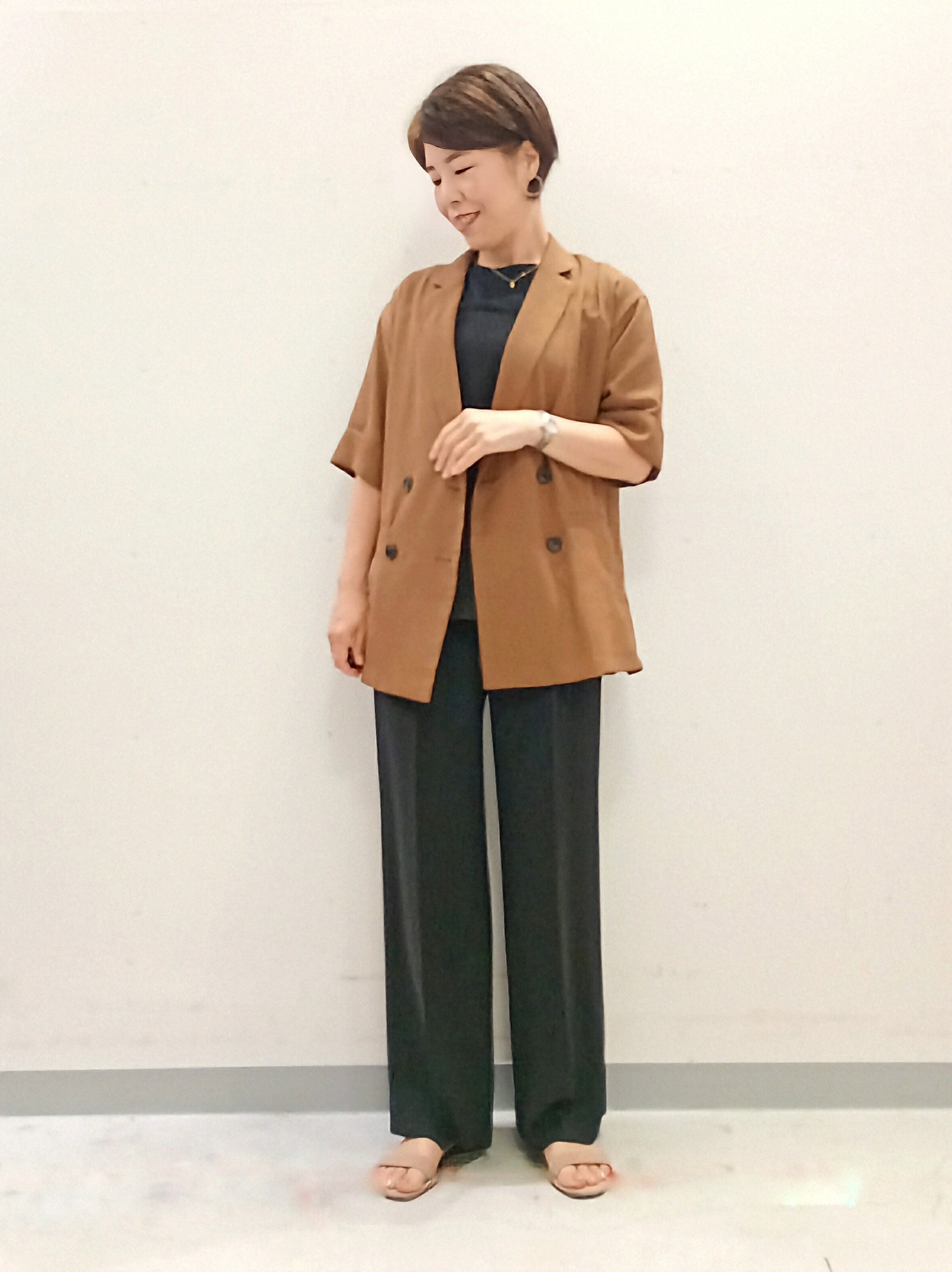 INDIVI | 【洗える/メッシュ素材/SETUP可能】半袖シアージャケット