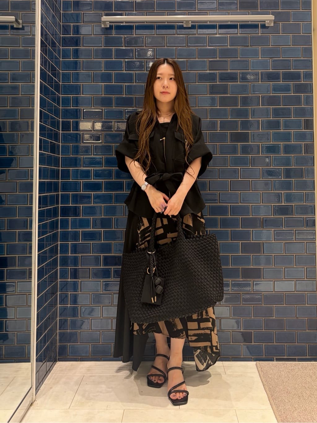 Vin | ミニポーチ付き編み込みスクエアビッグトート | Rakuten Fashion