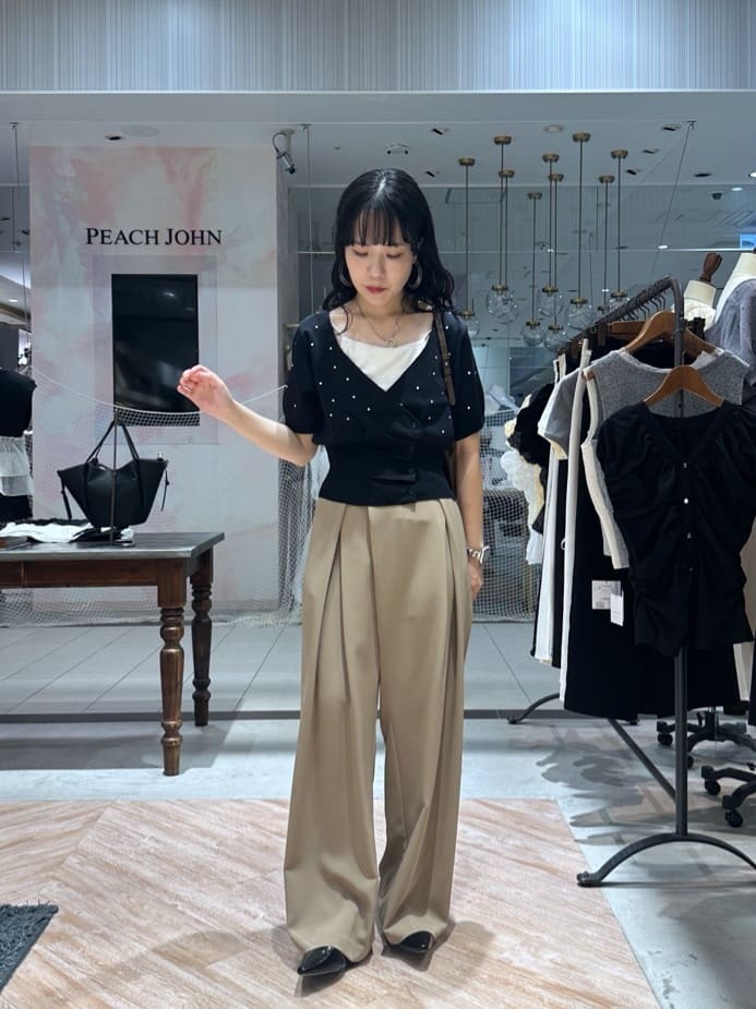 CAPRICIEUX LE'MAGE | ドットフリルボタンニット | Rakuten Fashion