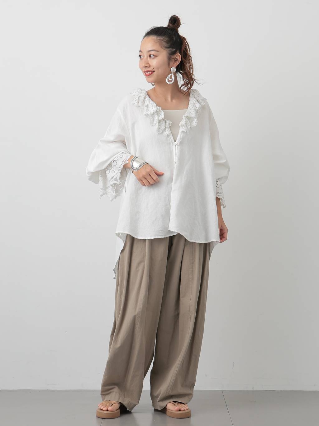 Curensology | コットンリネンドロストパンツ | Rakuten Fashion(楽天