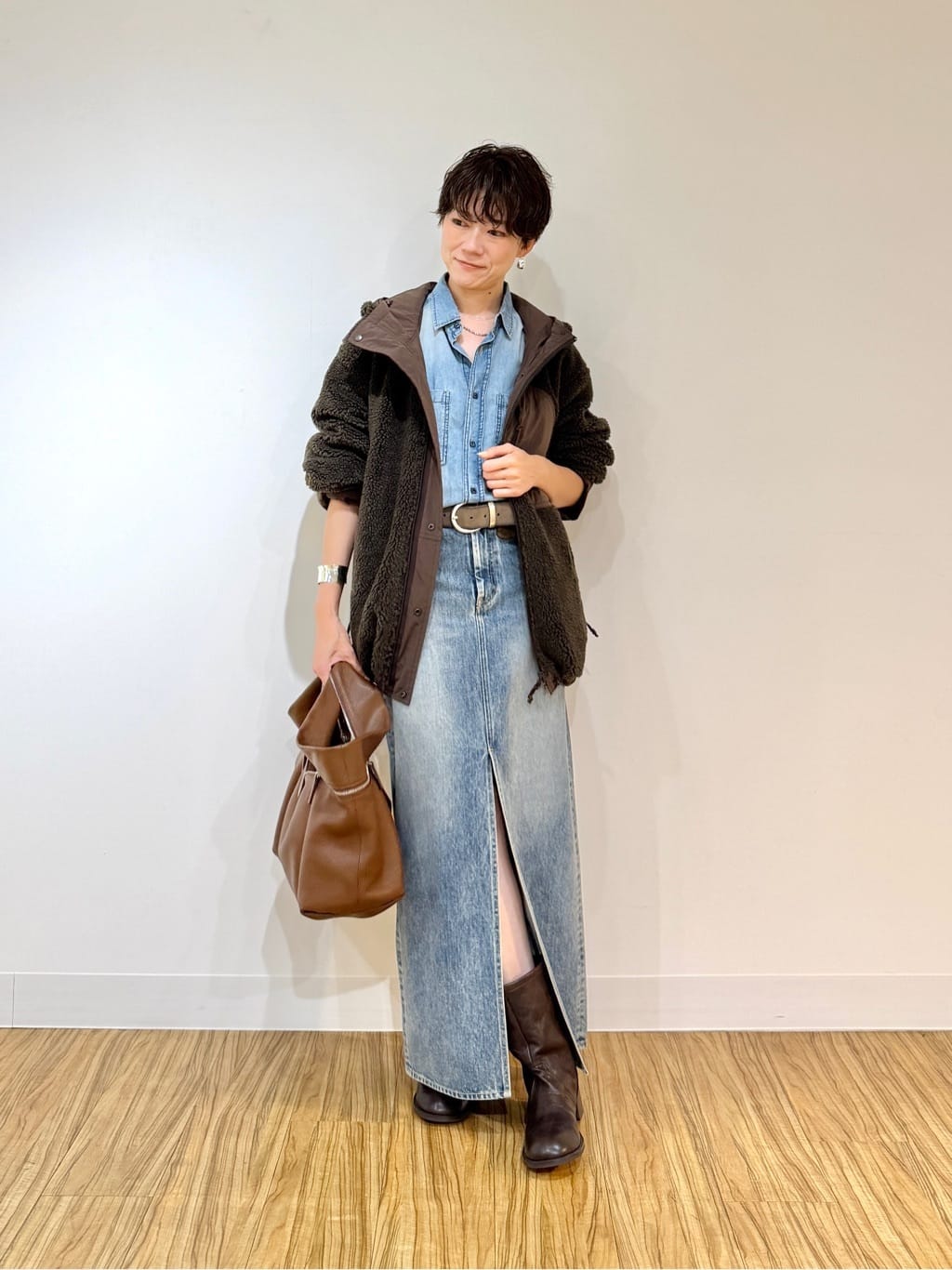Whim Gazette | デニムスリットスカート | Rakuten Fashion(楽天