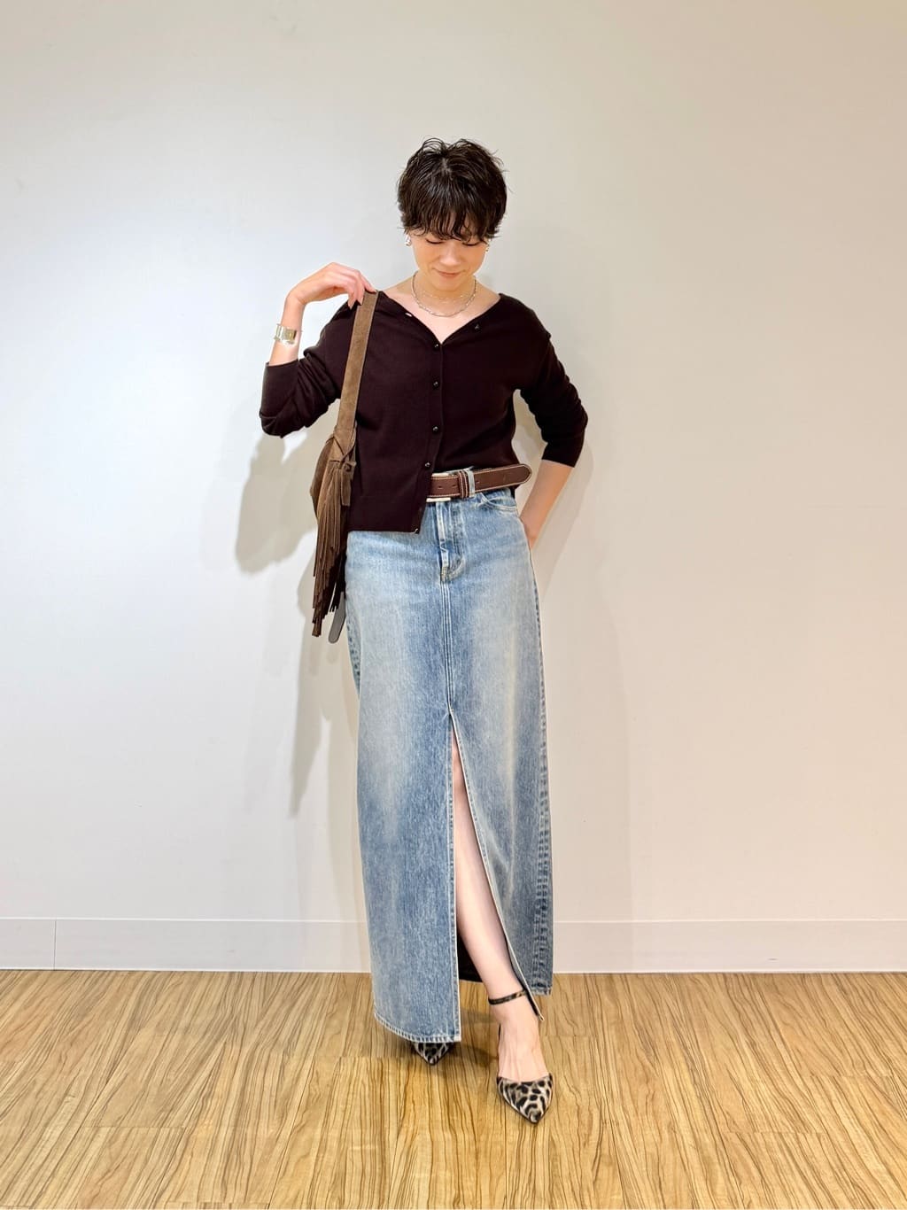 Whim Gazette | デニムスリットスカート | Rakuten Fashion(楽天
