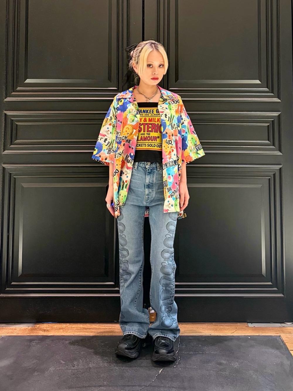 HYSTERIC GLAMOUR | SNAKE LOOP柄デニムフレアパンツ | Rakuten