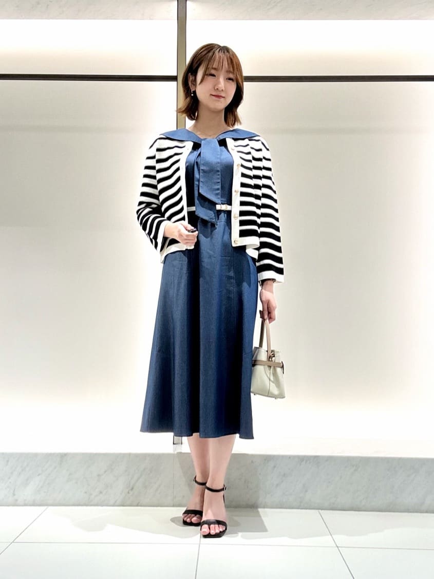 ANAYI | リヨセルポリツイルボウタイ ワンピース | Rakuten Fashion