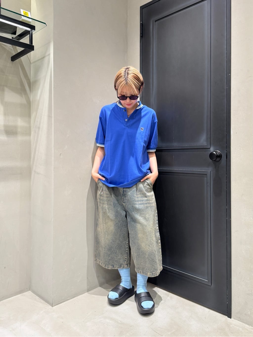 BEAVERのB omnivore/ビーオムニボー TUCK DENIM SHORTS タックデニム 