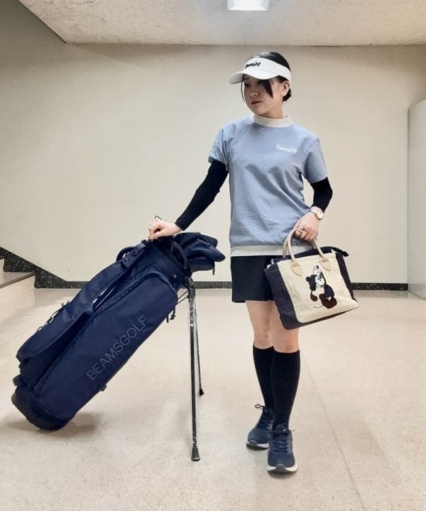 BEAMS GOLF | NSG-NYLON OX スタンド キャディバッグ ネイビー