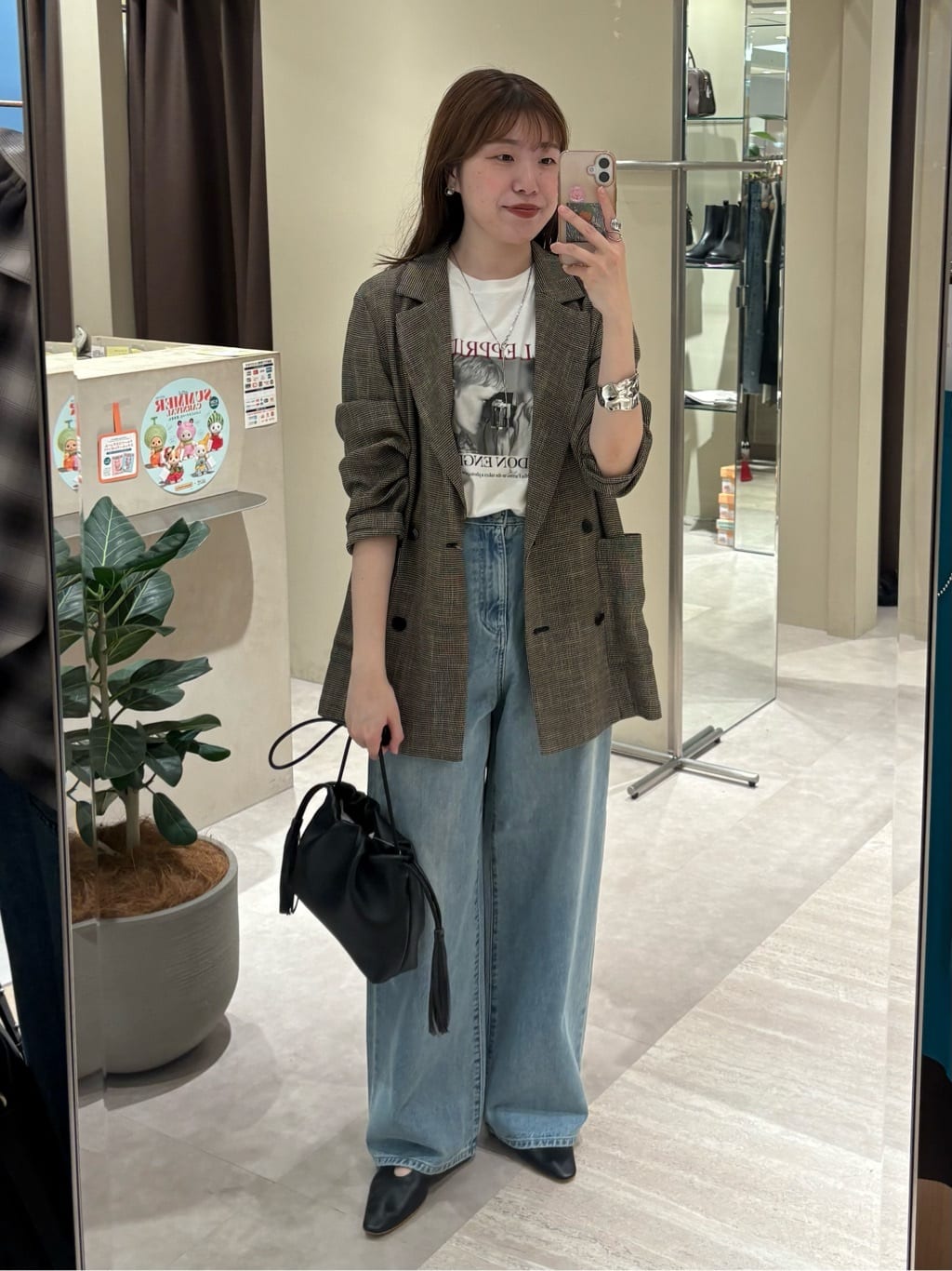 RIVE DROITE | カラミチェックオーバージャケット | Rakuten Fashion