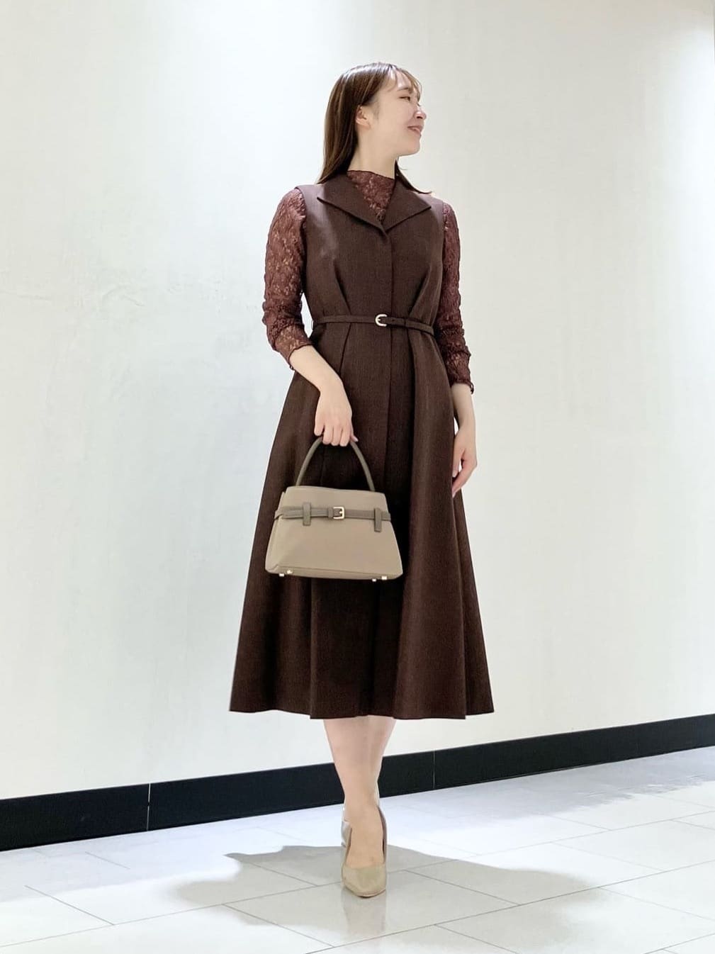 ANAYI | ◇ベルテッドスクエアハンドバッグ | Rakuten Fashion(楽天