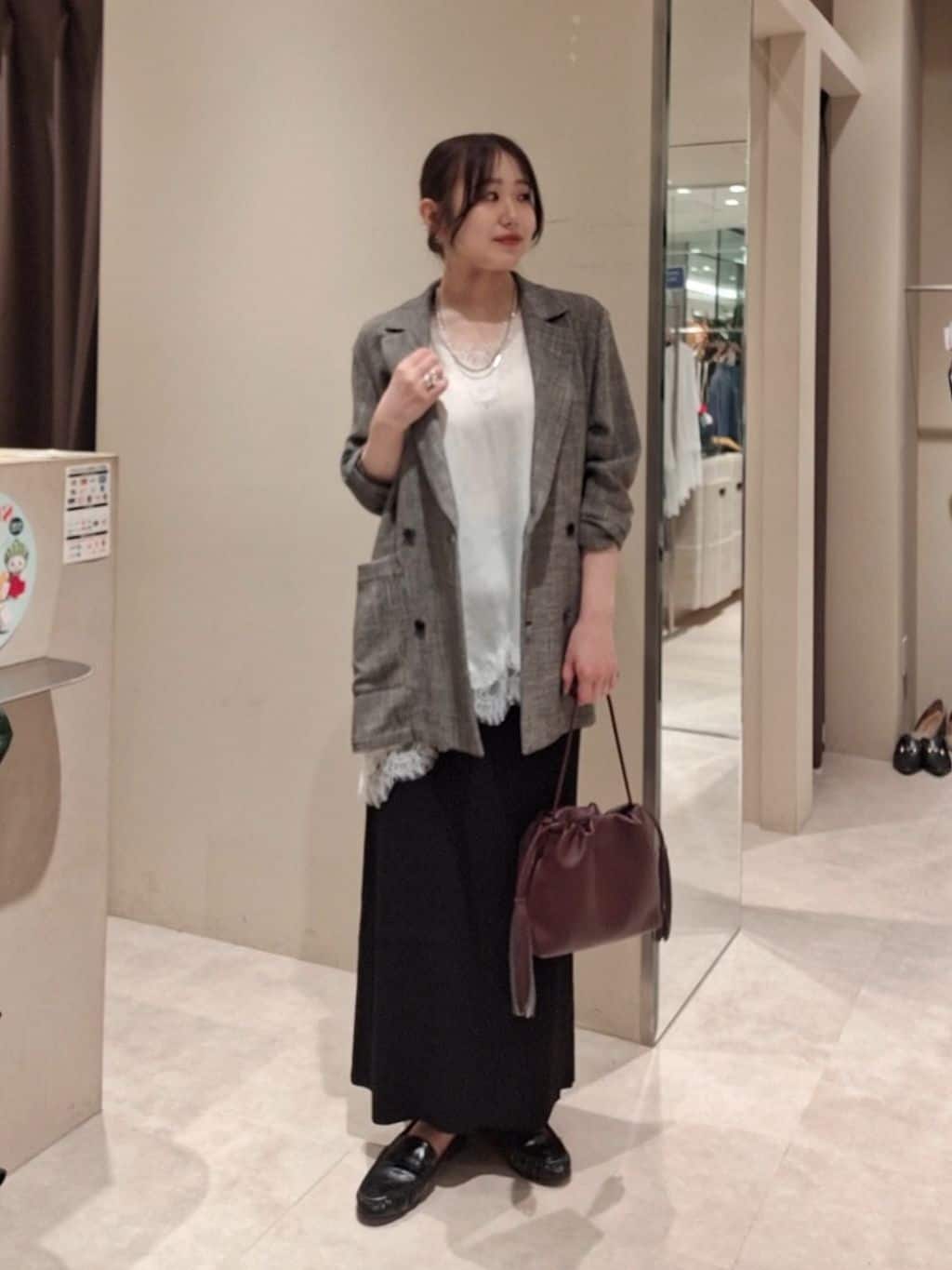 RIVE DROITE | カラミチェックオーバージャケット | Rakuten Fashion