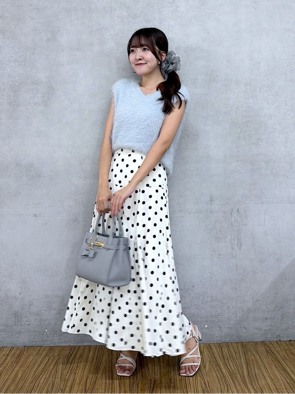 新品 La boutique BonBon スカート ドット フレア（H365） La boutique BonBon | 【再販決定!・3サイズ展開あり】ドットマチ