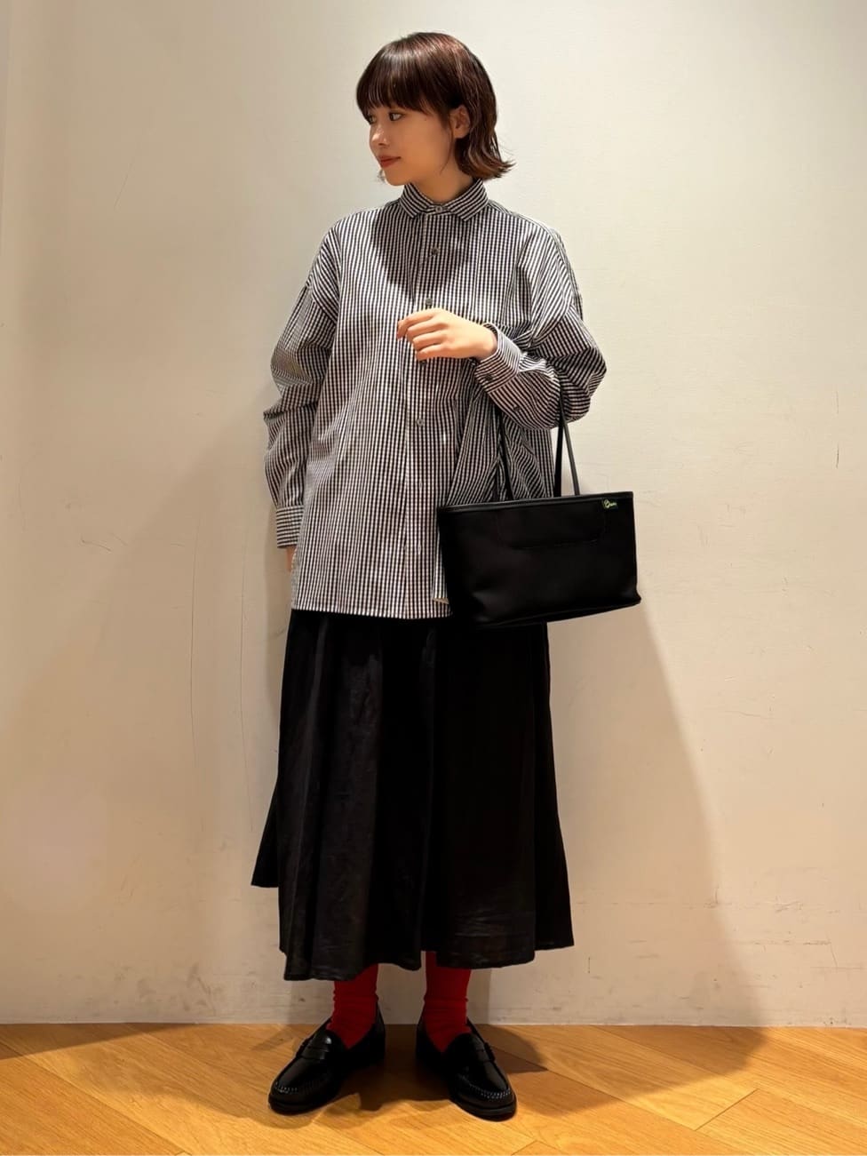 新品　LE GLAZIK | ウォッシュドリネン エラスティックフレアスカート Bshop | LE GLAZIK | ウォッシュドリネン エラスティックフレア