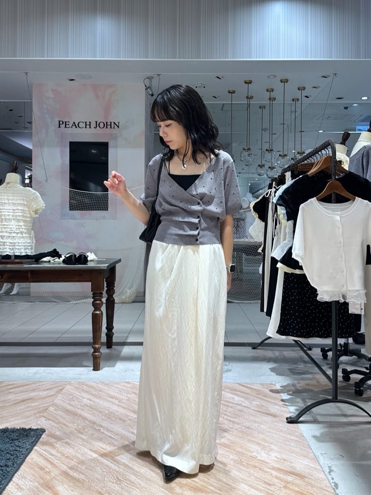 CAPRICIEUX LE'MAGE | ドットフリルボタンニット | Rakuten Fashion