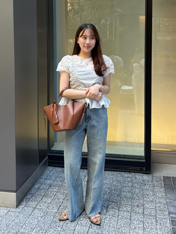 CAPRICIEUX LE'MAGE | シャーリングギャザーブラウス | Rakuten