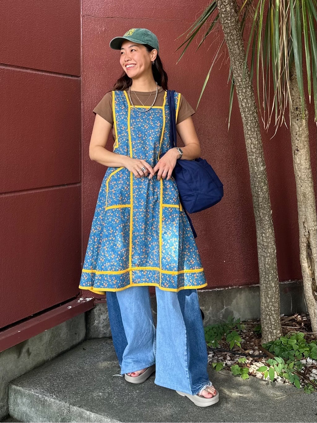 FREAK'S STORE | 小花柄 エプロン風 ワンピース | Rakuten Fashion