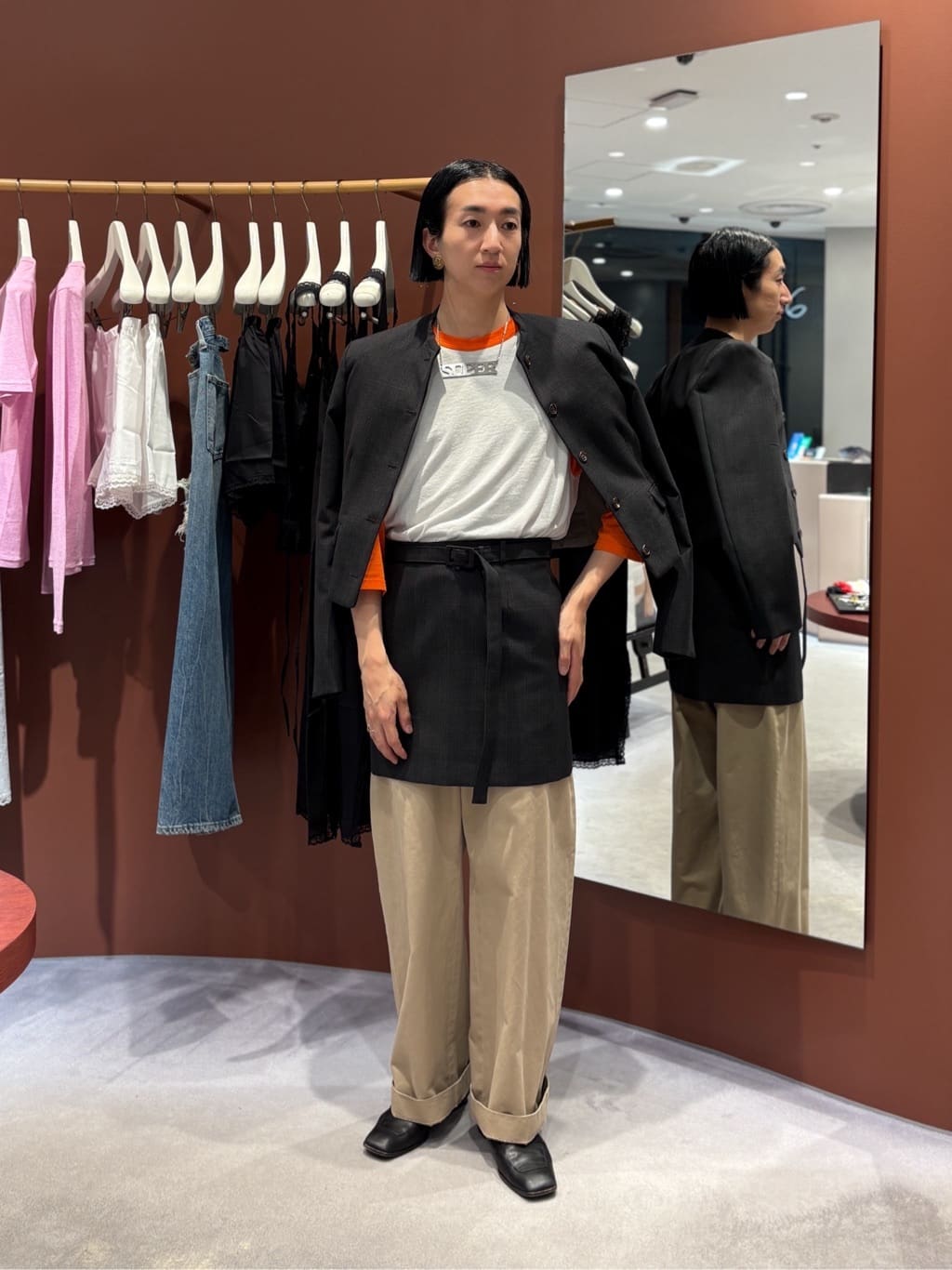＜6(ROKU)＞マーベルト コットンチノパンツ 34アローズ 6(ROKU)＞マーベルト コットンチノパンツ 34アローズ TAKEUCHIの