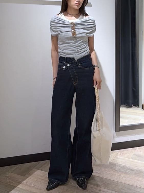 moussy | CROSS WAIST WIDE ストレート | Rakuten Fashion(楽天