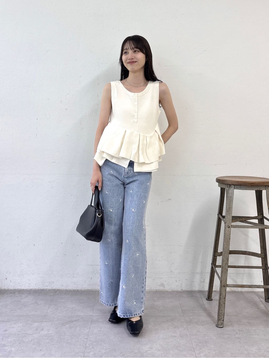 CAPRICIEUX LE'MAGE | アシメペプラムヘンリーニット | Rakuten