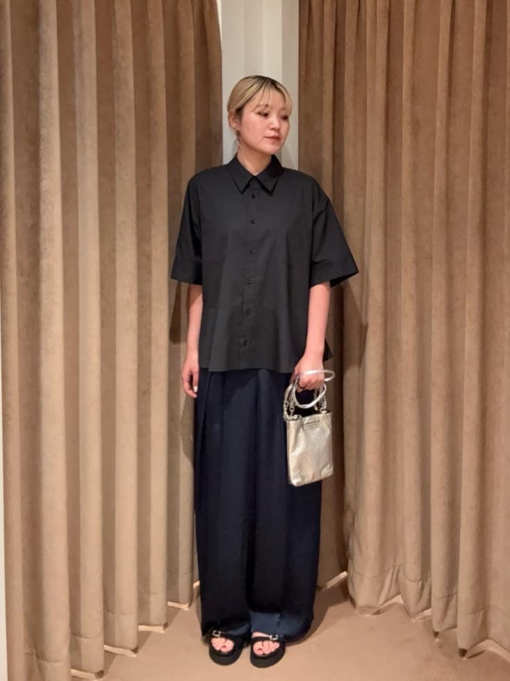 AEWEN MATOPH ペプラムショートスリーブシャツ ウォッシャブル UNITED ARROWS | <AEWEN MATOPH>ペプラムショートスリーブシャツ