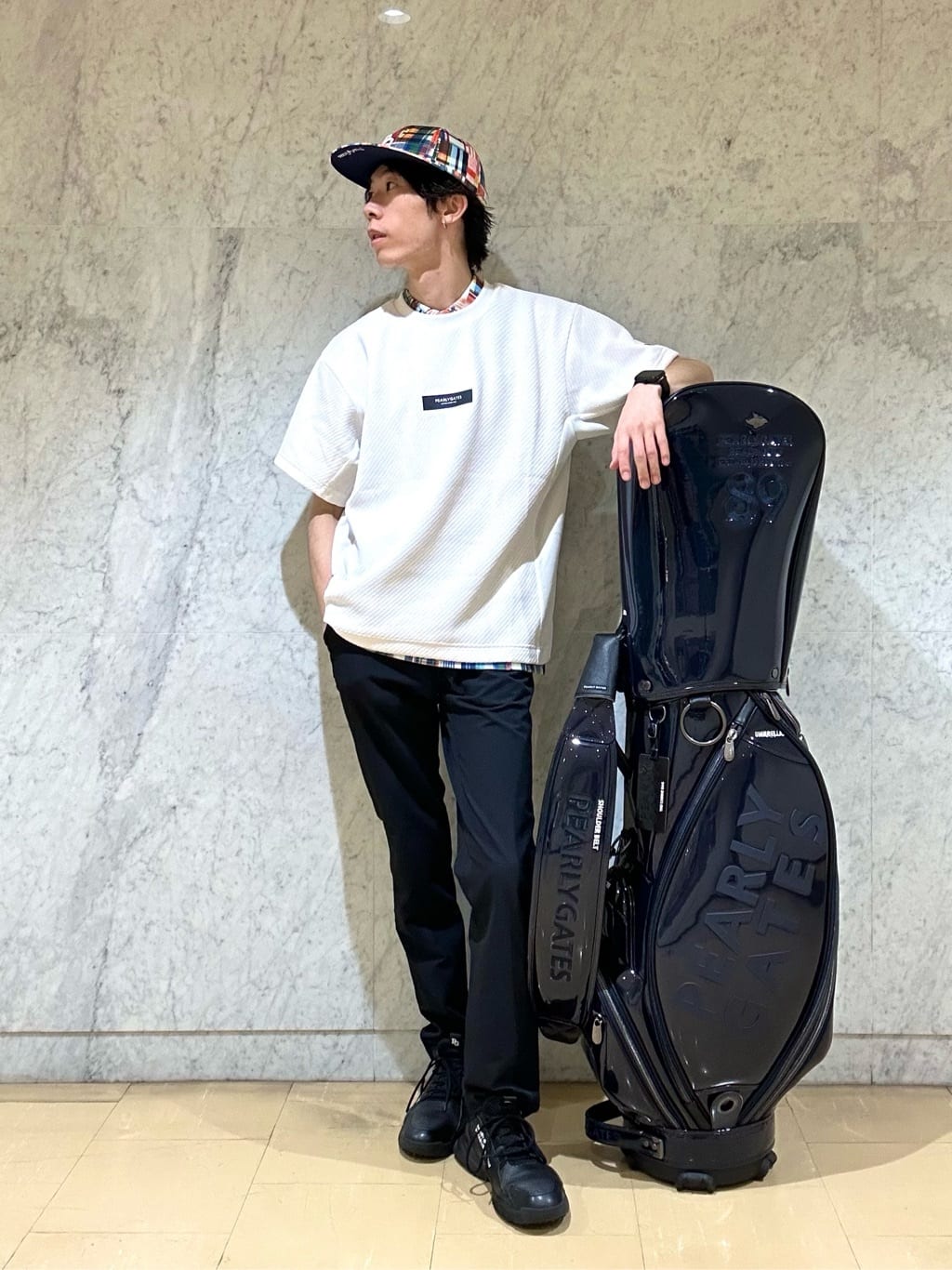 pearly gates◆キャディバッグ PEARLY GATES | THE CADDIE BAG キャディバッグ (46インチ対応