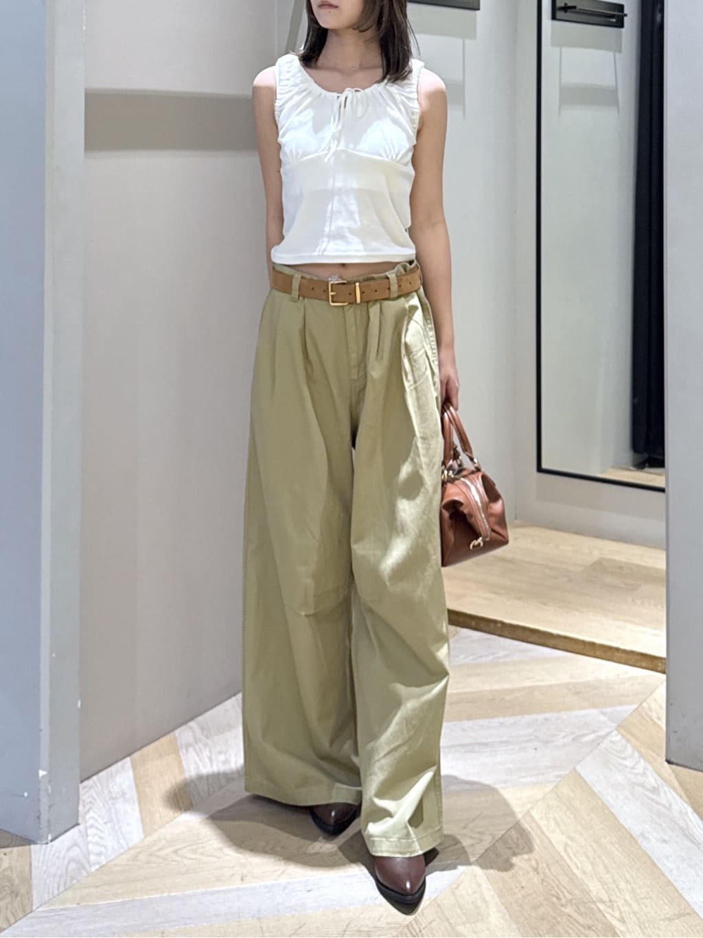 moussy | GATHER SLEEVELESS トップス | Rakuten Fashion(楽天