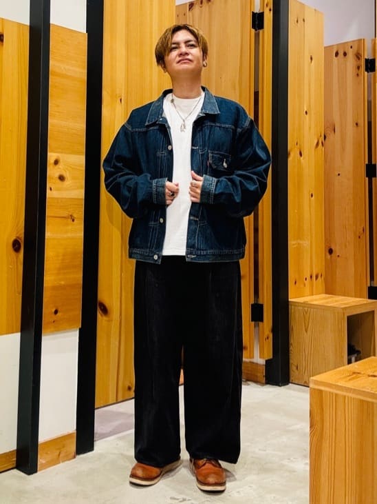 Levi's | BLUETAB(TM) ワイドプリーツ CROP ジーンズ ブラック