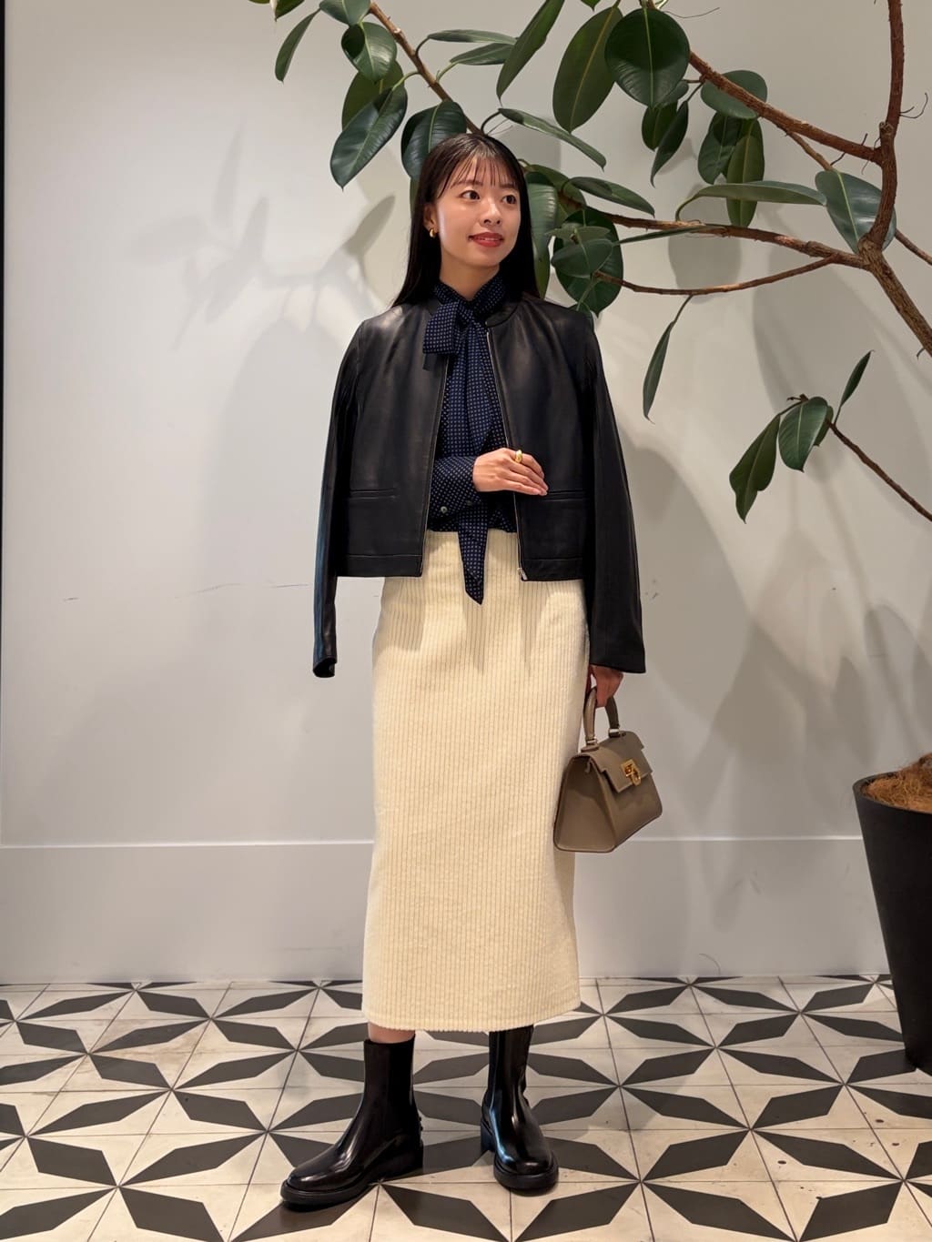 TOMORROWLAND | ラムレザー ジップアップブルゾン | Rakuten Fashion