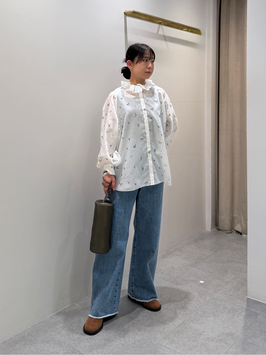 UNITED ARROWS | リブ スクエア キャミソールニット -ウォッシャブル
