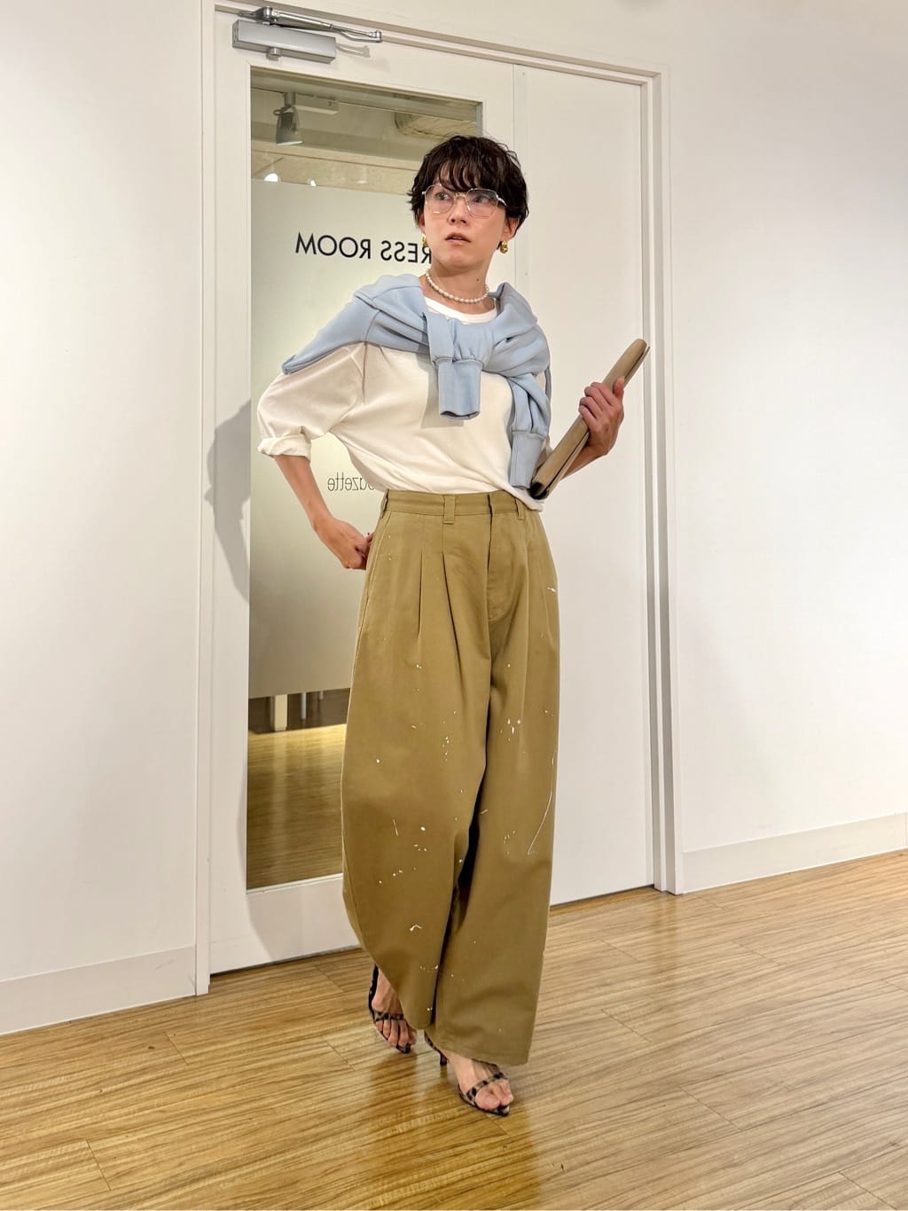 Whim Gazette | ペイントタックチノパンツ | Rakuten Fashion(楽天