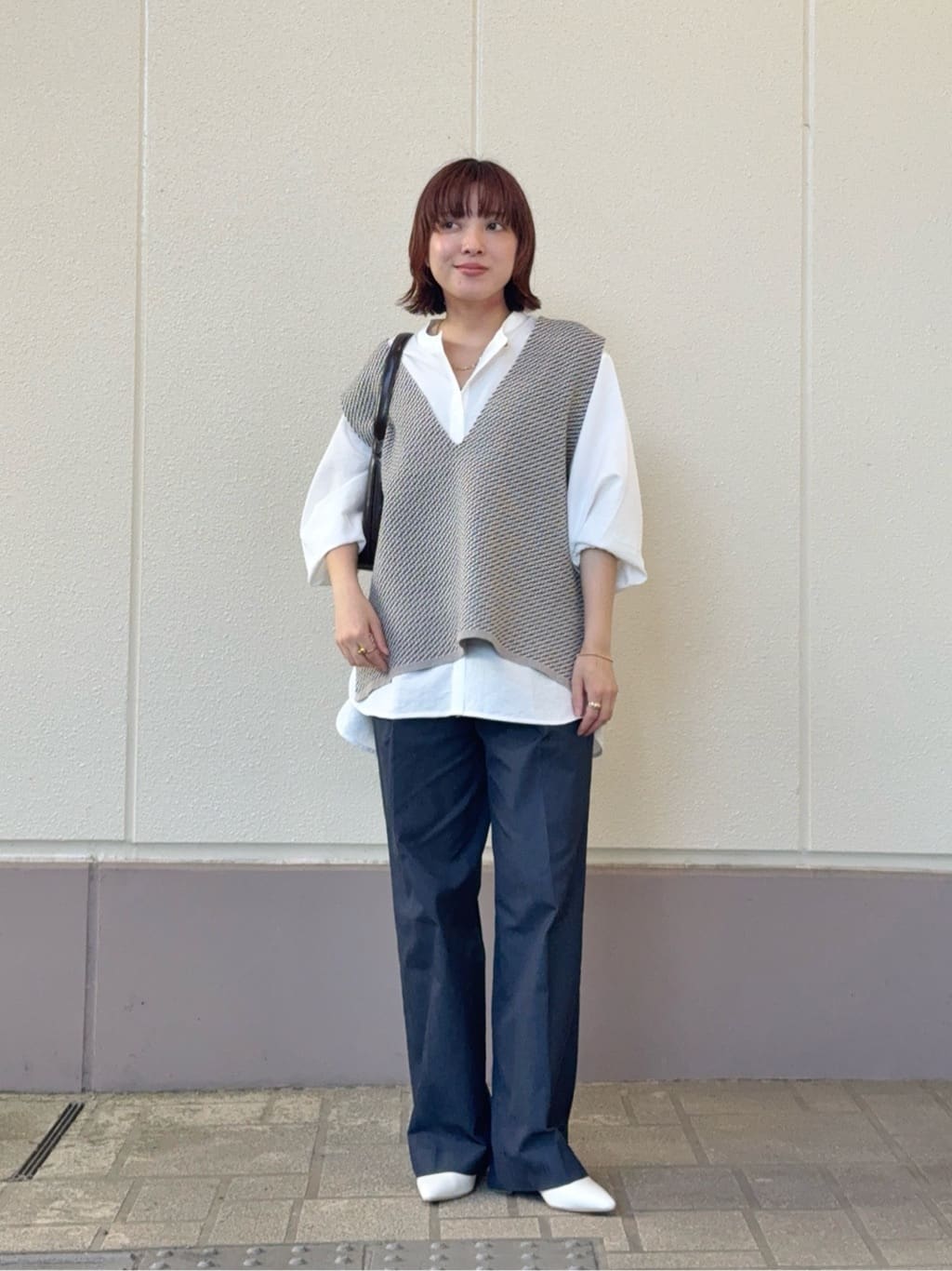 UNITED ARROWS ユナイテッドアローズ　ジャガード ベスト UNITED ARROWS LTD. OUTLET | ジャガード Vネックベスト+シャツ