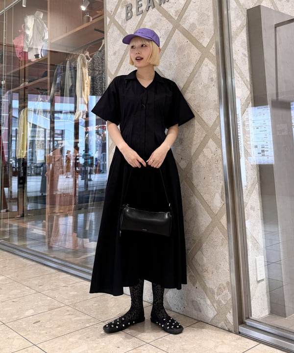 BEAMS WOMEN | ウエスト タック スキッパー ワンピース 26SS シャツ