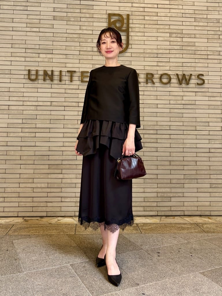 UNITED ARROWS | ポインテッドトゥ ソフト パンプス BLACK | Rakuten