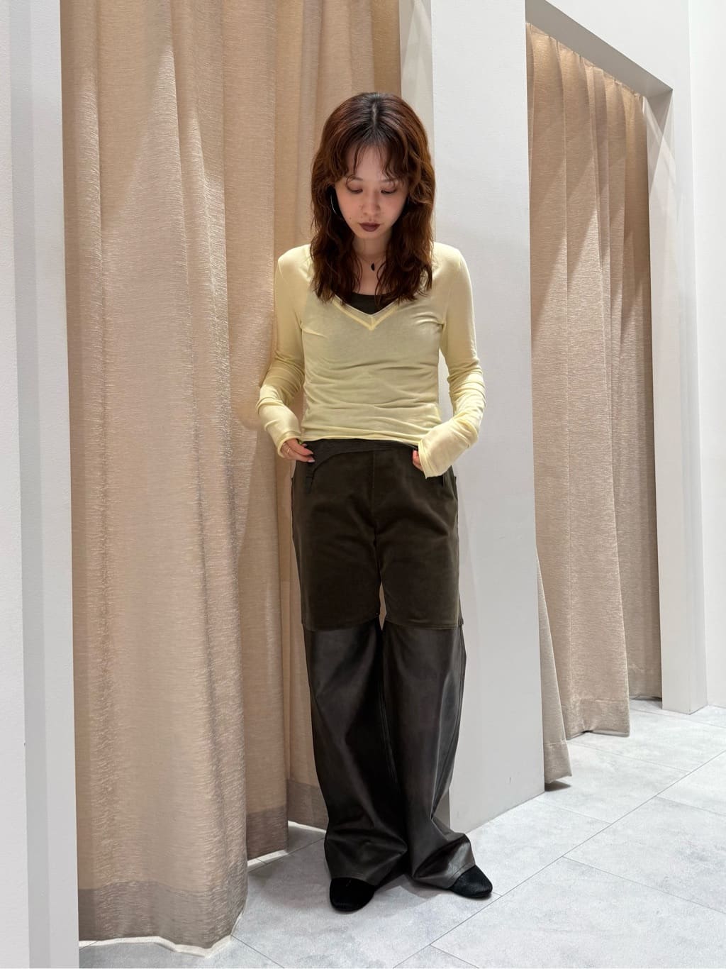 BEAUTY&YOUTH UNITED ARROWSの<ATTISESSION>Vネック ロングスリーブ