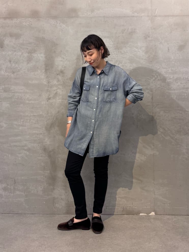 BEARDSLEY | シフォンデニムシャツ | Rakuten Fashion(楽天