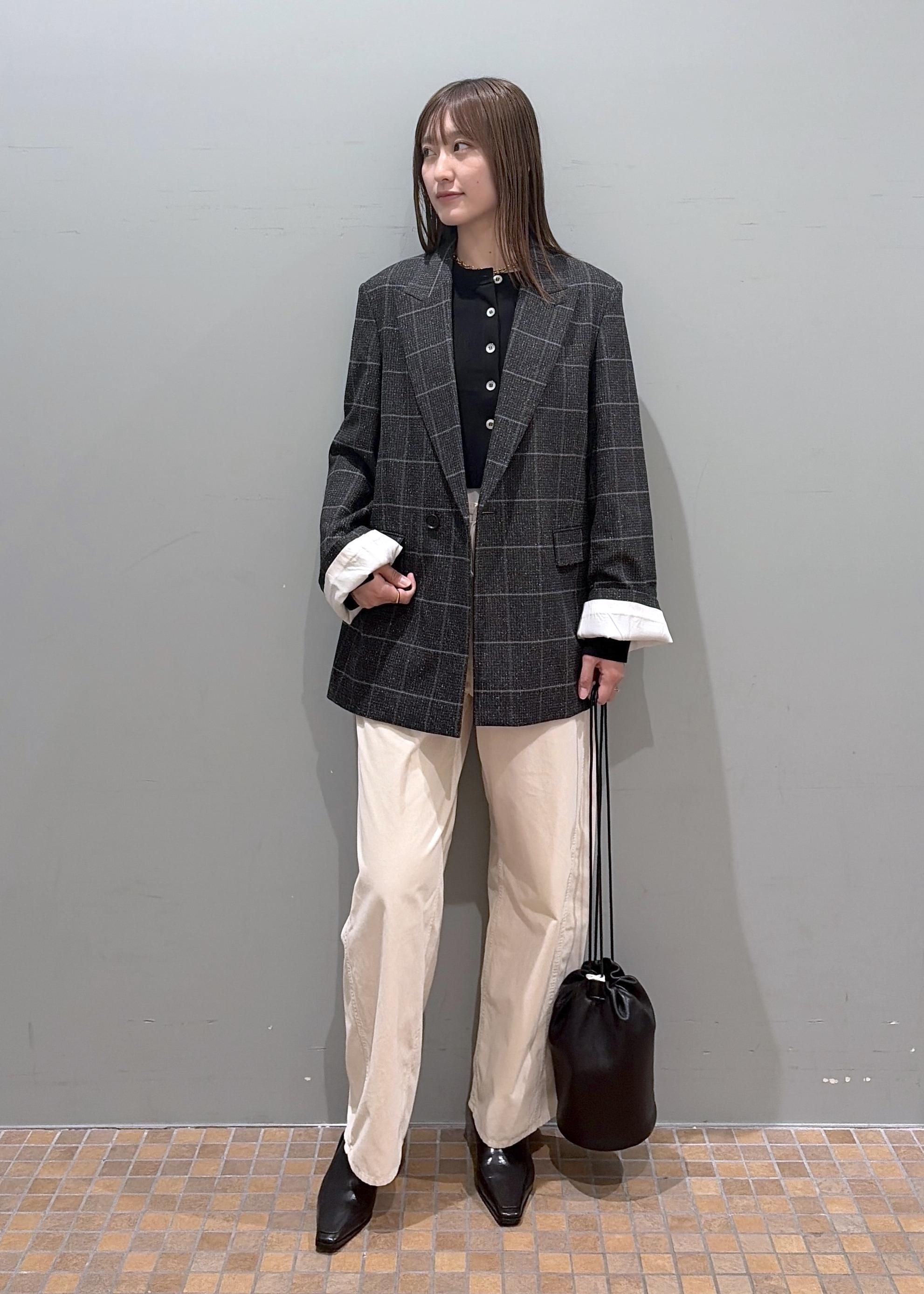 専用　ADAM ET ROPEグレー系チェック ダブルブレストピーコート ADAM ET ROPE' | ダブルブレストチェックジャケット | Rakuten Fashion