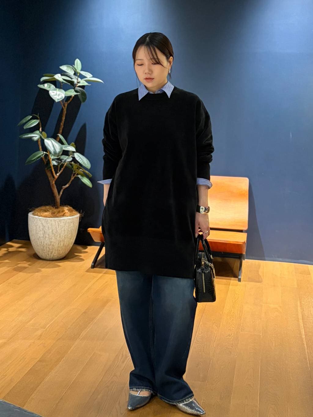 Curensology | ニットベロアチュニック | Rakuten Fashion(楽天