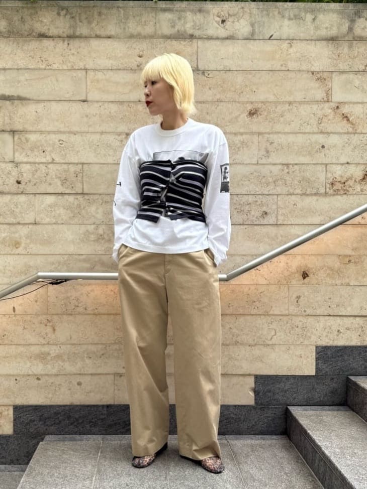＜6(ROKU)＞コットン チノ パンツ ベージュ ビューティーアンドユース BEAUTY&YOUTH UNITED ARROWS | <6(ROKU)>コットン チノ パンツ